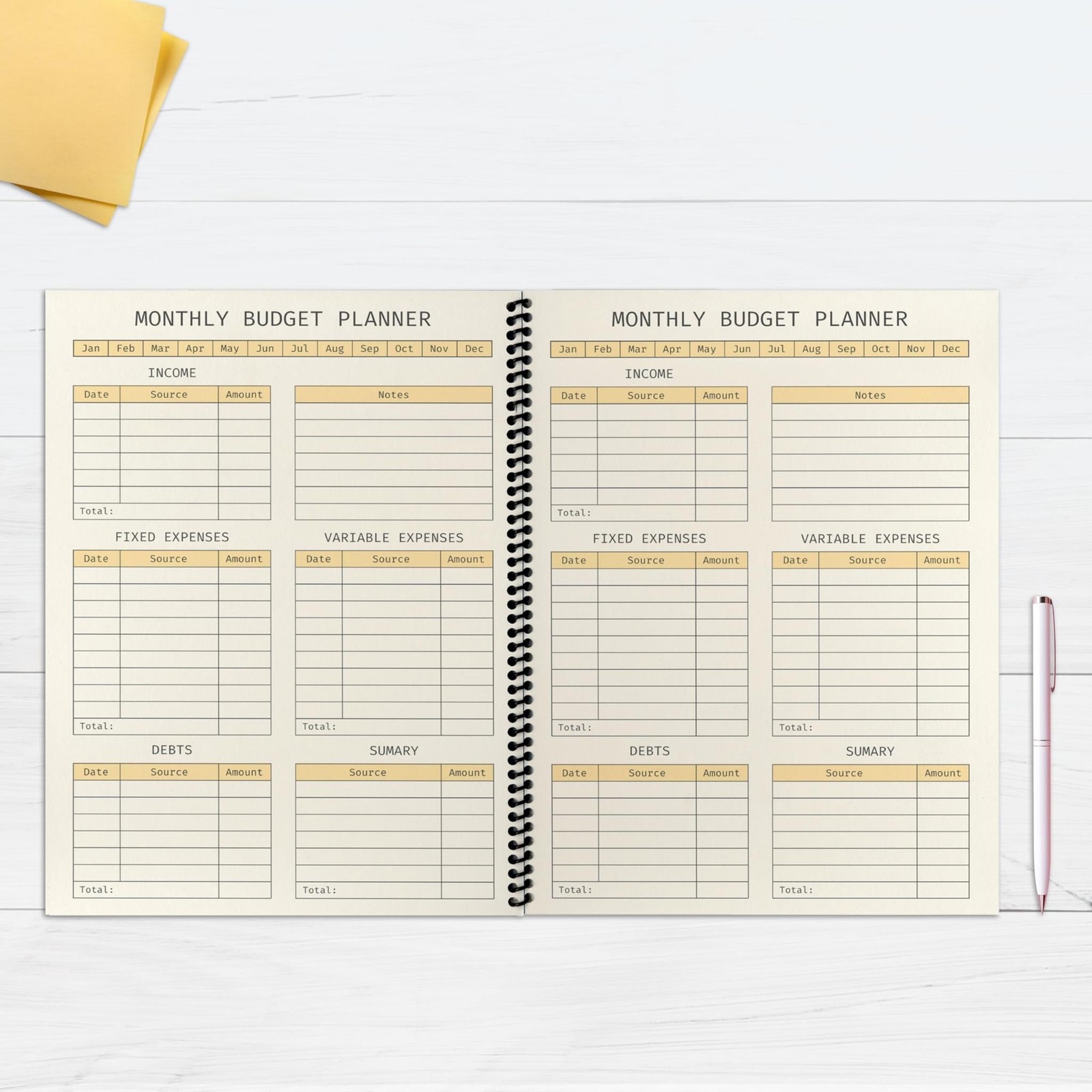 PrintWorks Professional Pre-Punched Spiral Binding Paper – 44-Hole (4:1 Pitch Ho