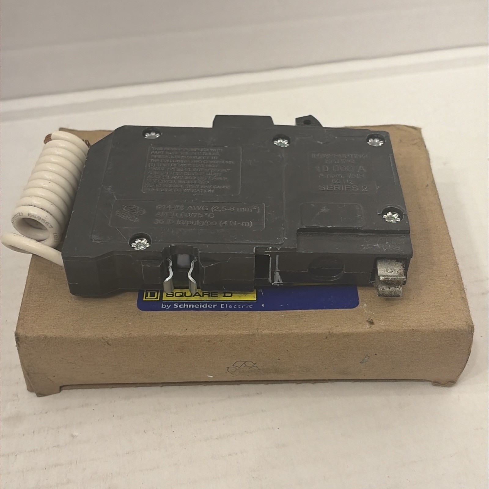 Square D QO120GFI Single Pole 20A 120V Ground Fault Circuit Breaker