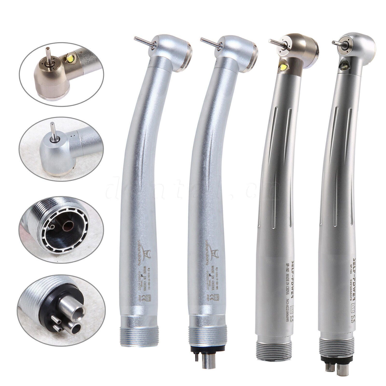 Dental Fiber Optic LED E-generator/ High Speed Handpiece Push Button 2/4 Holes