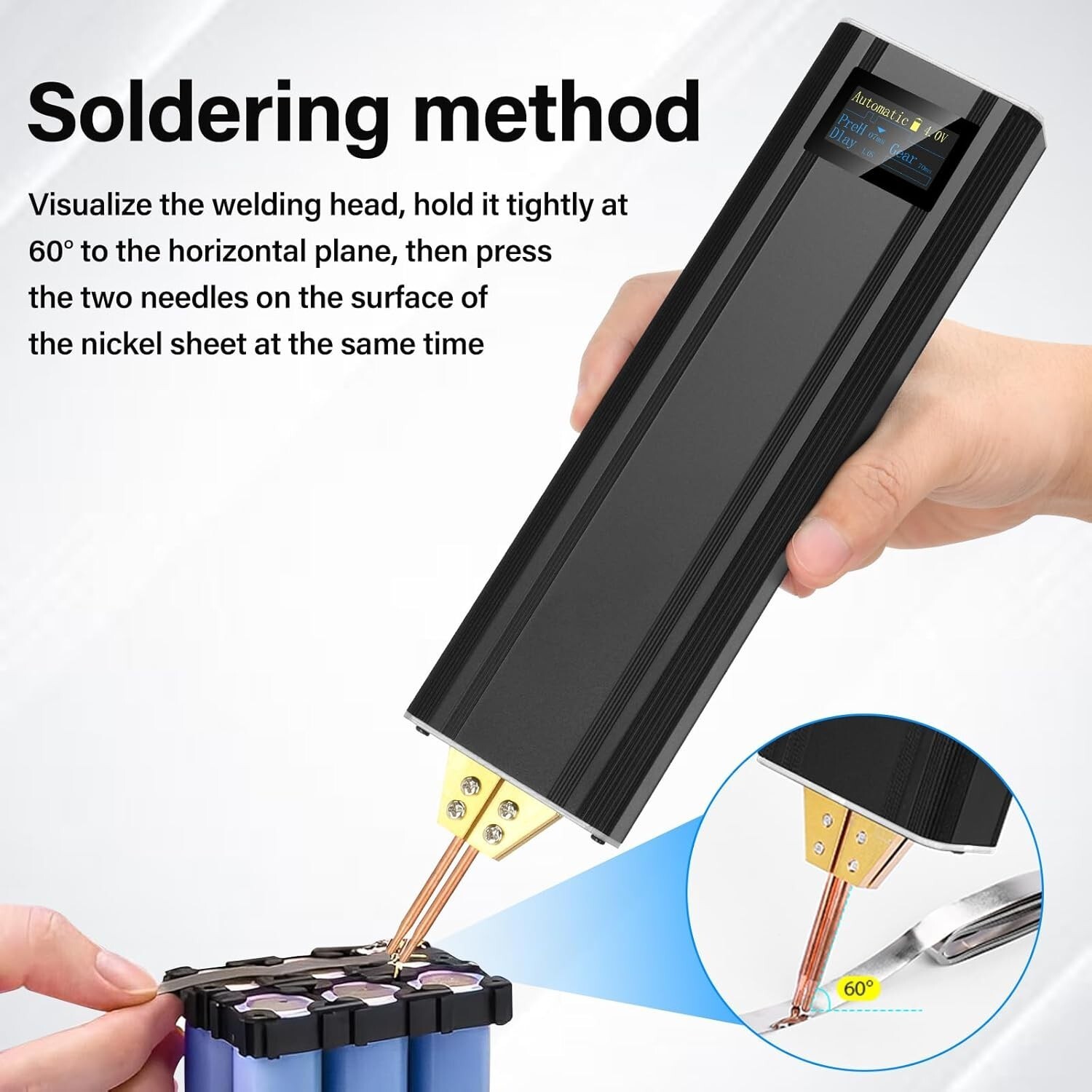 NEW Battery Spot Welder 5000mAh Battery Portable Spot Welder for 18650, 26650