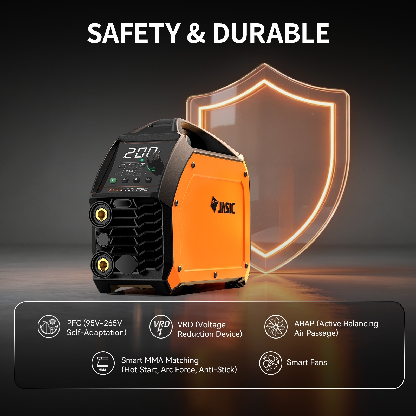 JASIC ARC Welder + Plasma Cutter PFC Welding/Cutting Machine for 95-265V Voltage
