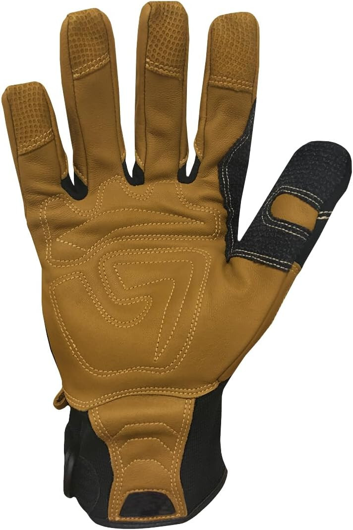 Ironclad Ranchworx Work Gloves RWG2, Premier Leather Work Glove, Performance Fit