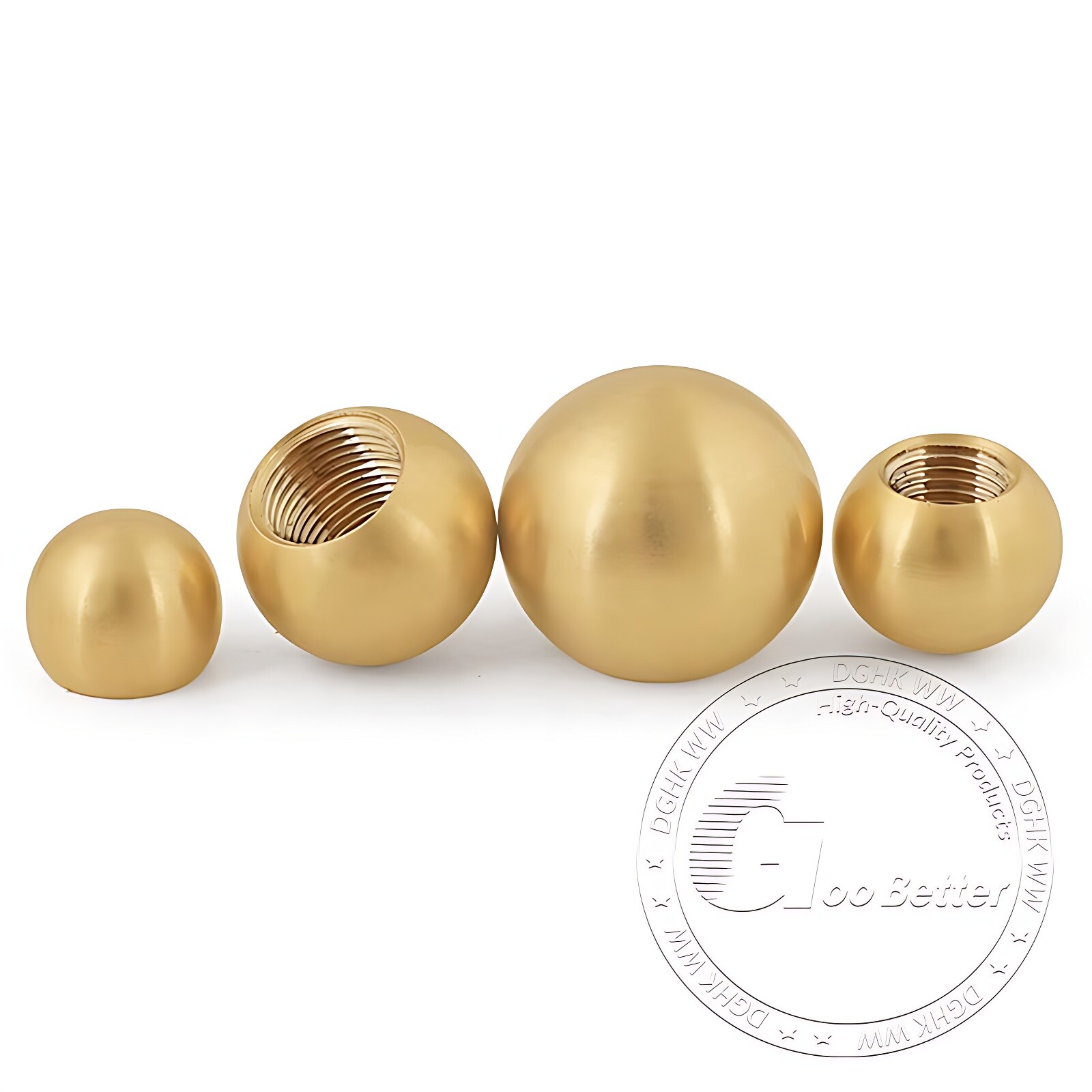 Pure Brass Thread Ball Nut With Internal Thread M3 M4 M6 M10 M12 Diameter 6-25mm