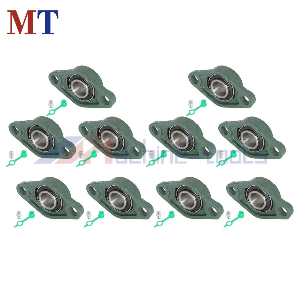 10 Pcs UCFL205-16 Pillow Block Flange Bearing 2 Bolt Solid Base 1″ Bore