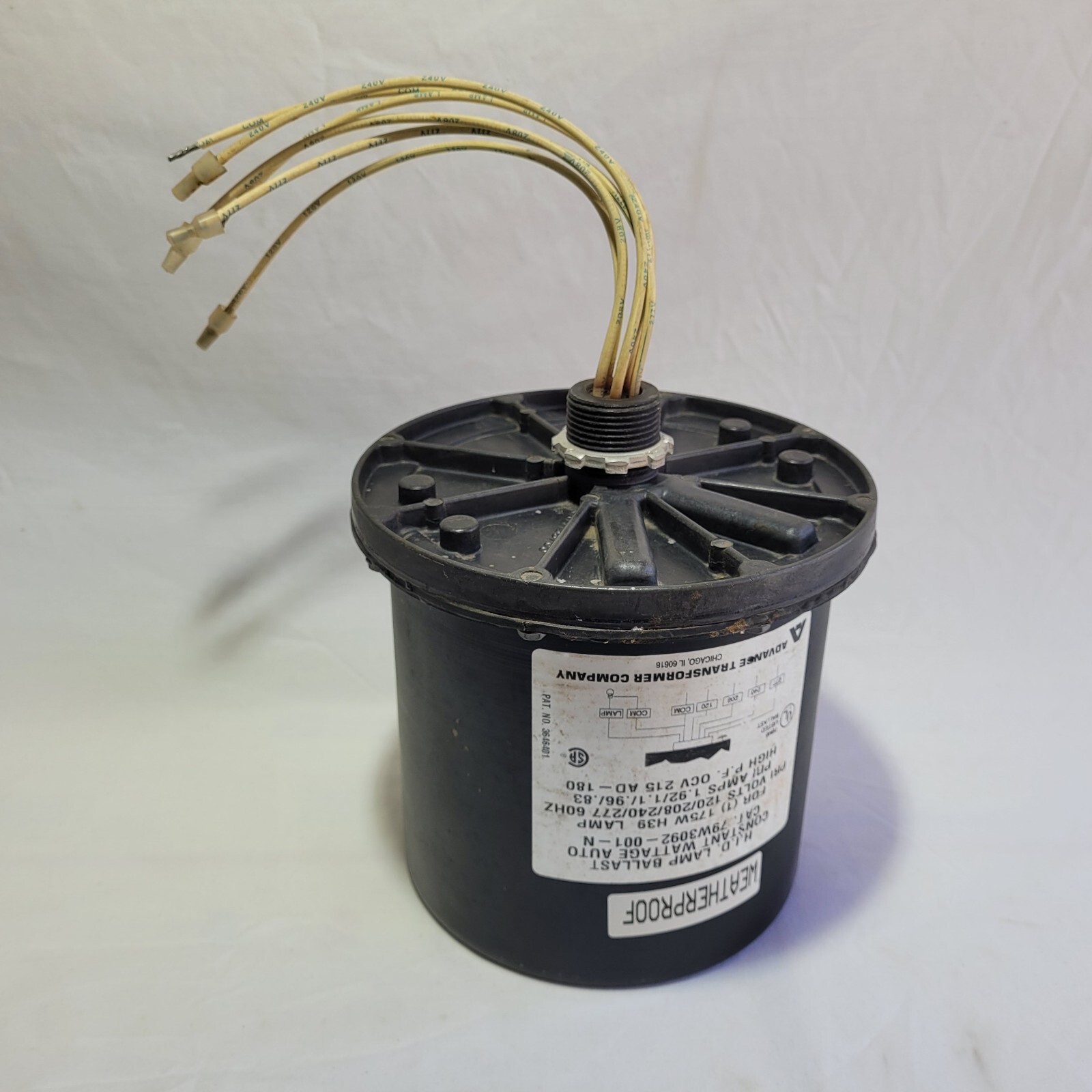 Advance 79W3092-001-N Hid Lamp Ballast 175W 120/208/240/277 VAC 60HZ