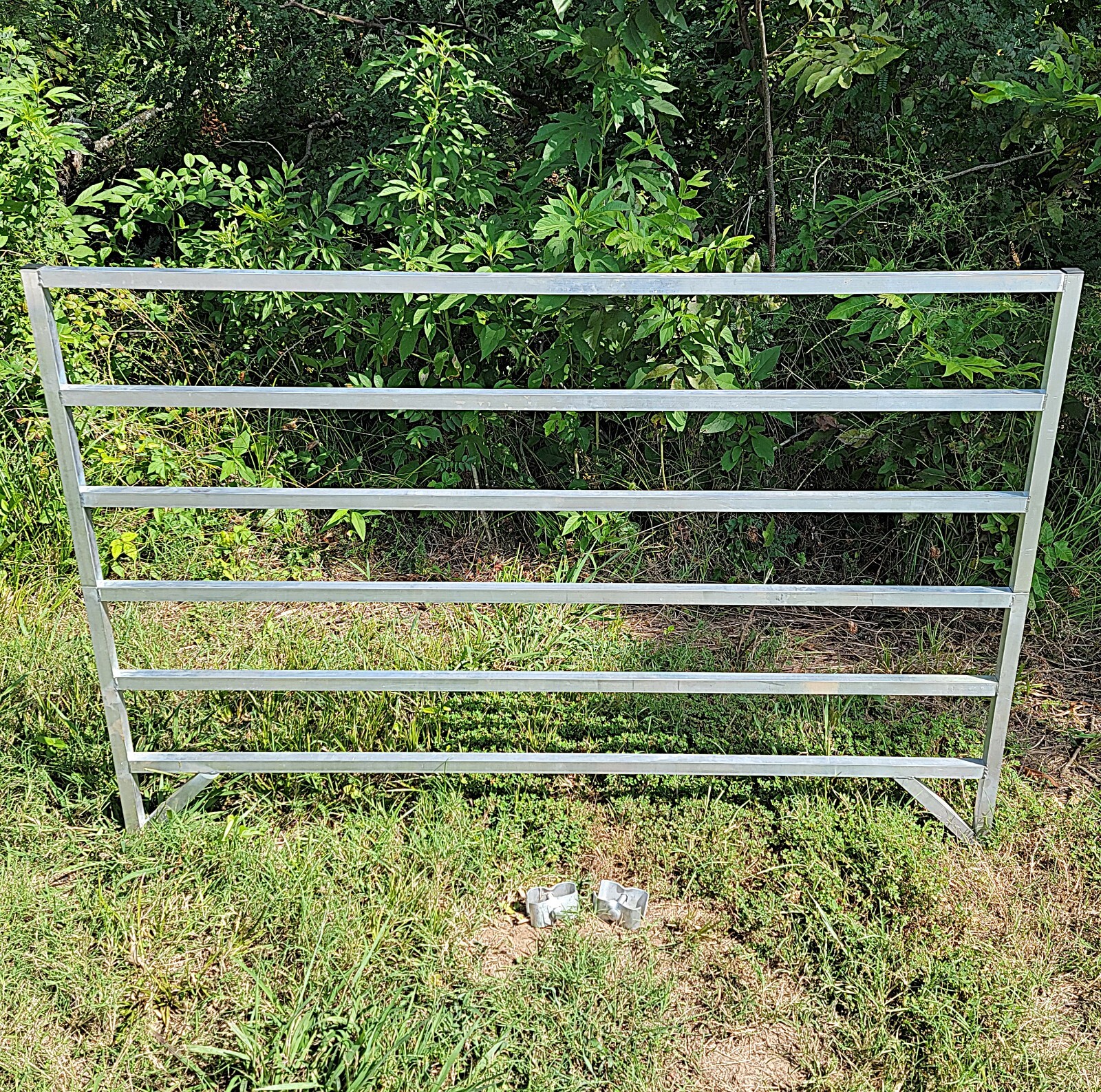 ALUMINUM 5 FOOT LONG 6 RAIL 40″ TALL SHEEP & GOAT PANEL FENCE STALL PEN CORRAL