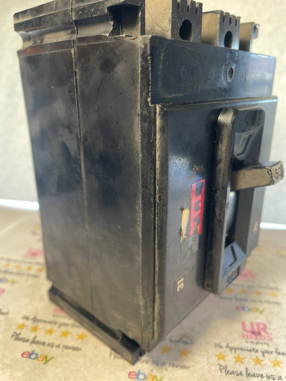 FPE Type NEF Circuit Breaker 50 Amp 480 Volt 3 Pole Used