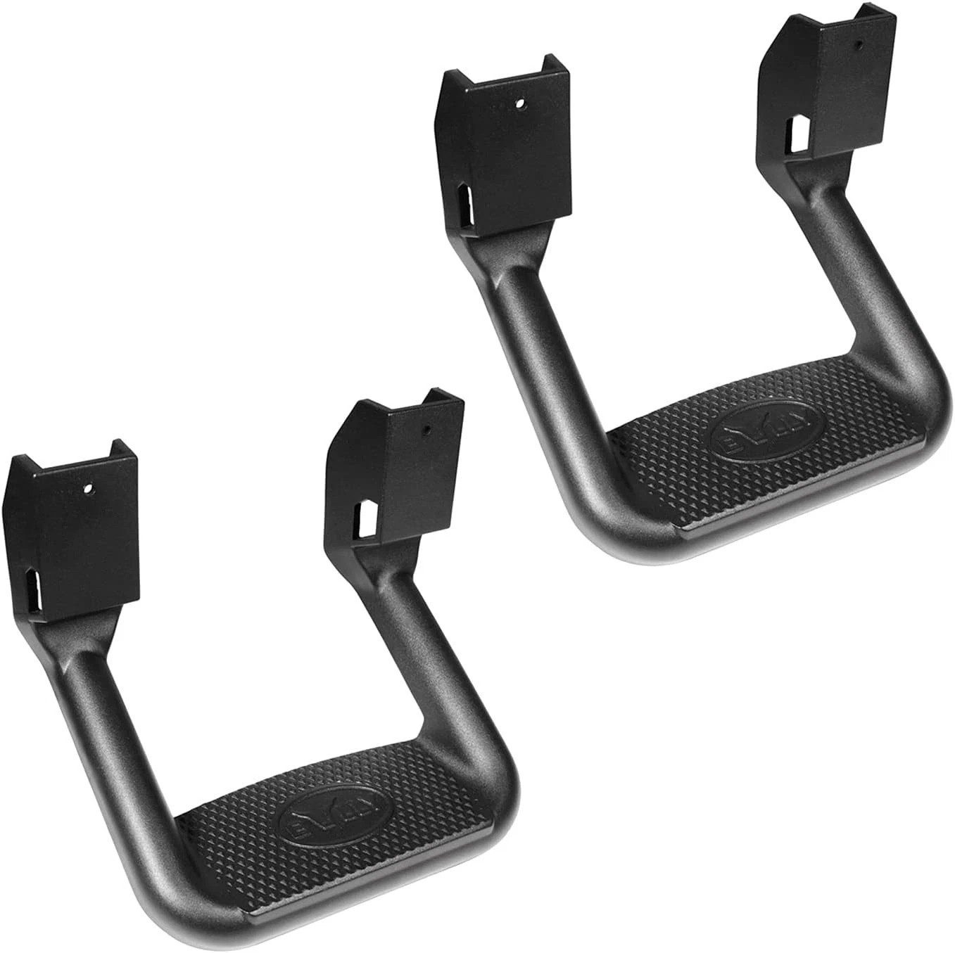 Bully BBS-110 Black Powder Coated Aluminum Universal Fit Truck Side Step Set o 2