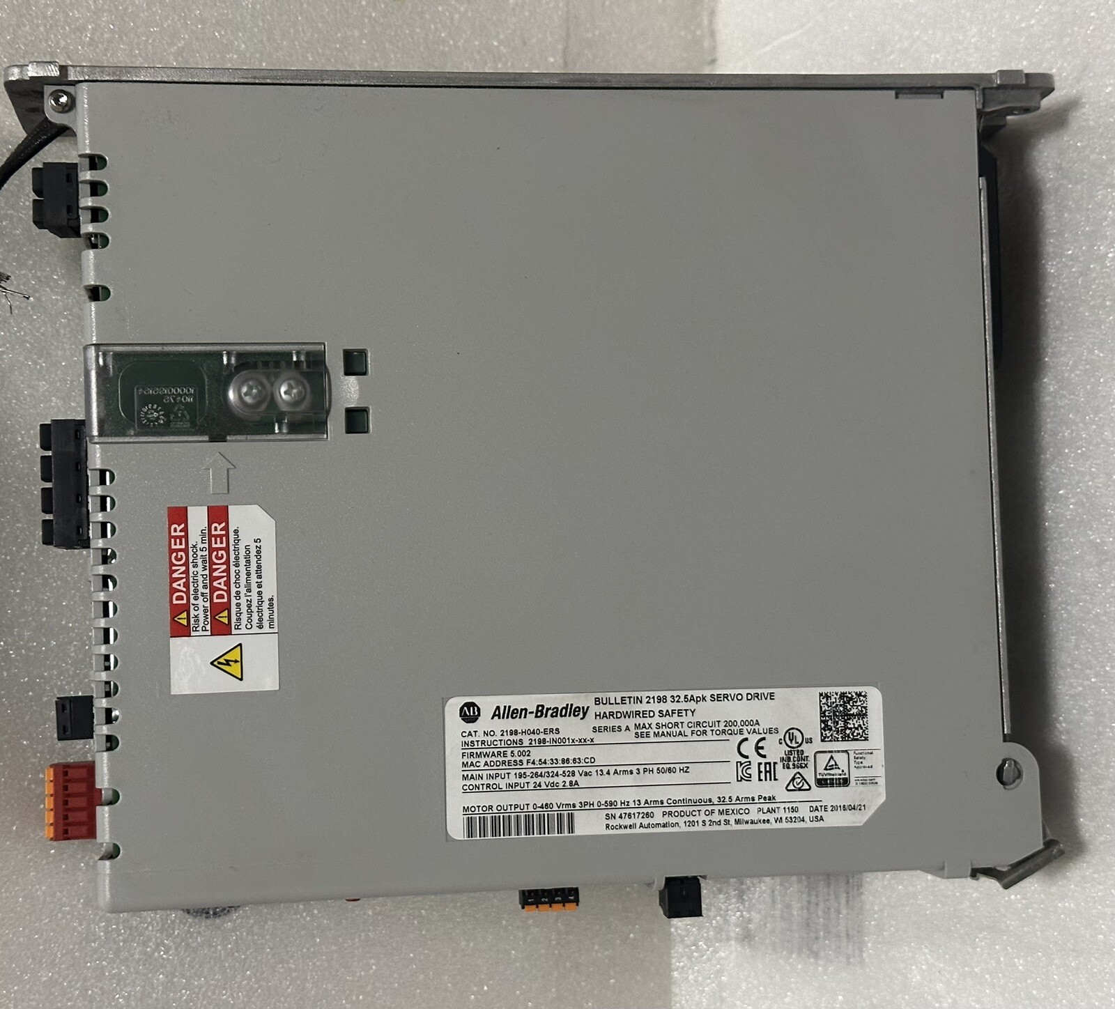 ALLEN-BRADLEY CAT. NO. 2198-H040-ERS
