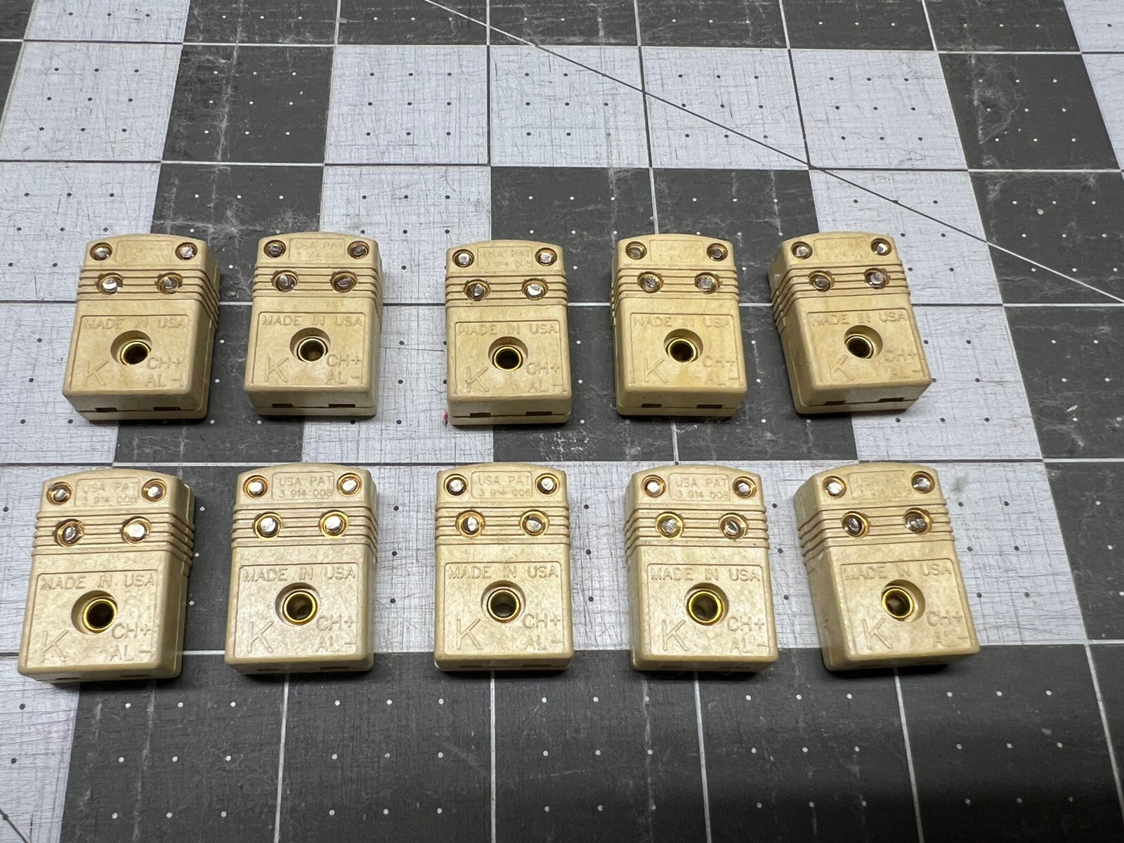 HMPW-K-F Type K Mini Thermocouple Connector, Omega Female BRAND NEW LOT OF 10