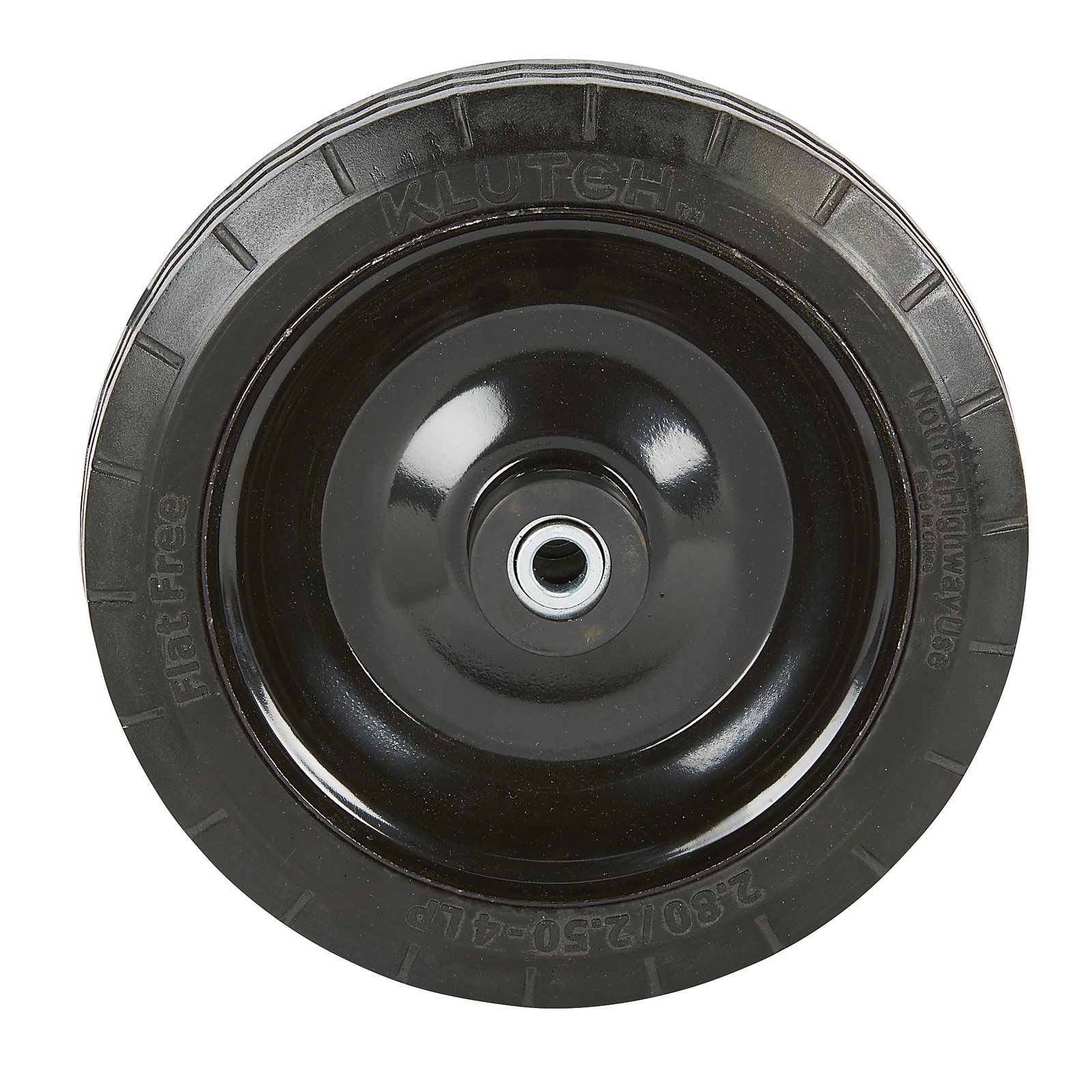Klutch Flat-Free Cart Utility Tire Assembly, 2.80/2.50-4, Jag Tread