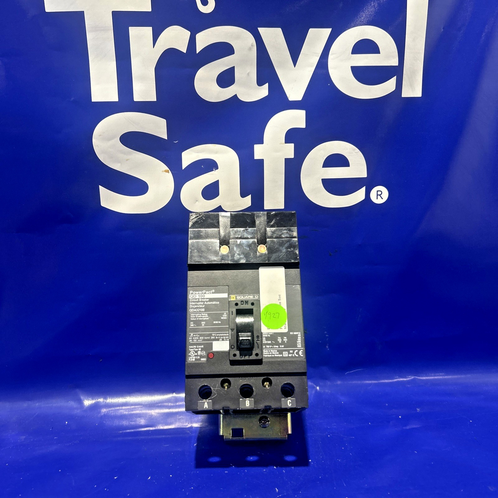 QDA32100 100 Amp 240V 3 Pole Square D I Line Plug On Circuit Breaker 🟦