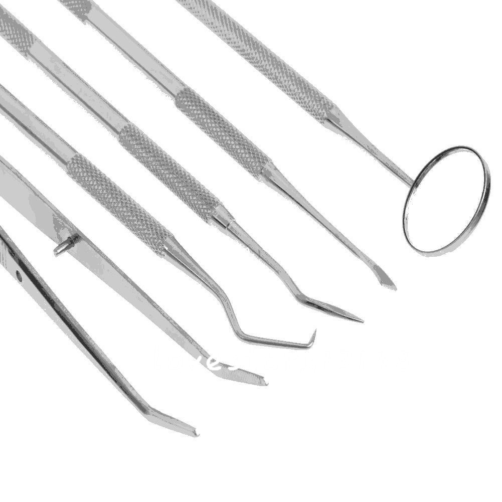 Dental Set Dentist Teeth Oral Clean Probe Tweezers Stainless Steel Tools Choose