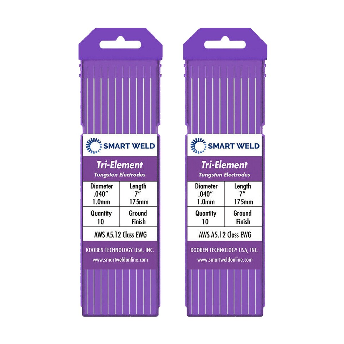 Purple TIG Welding Tungsten Electrode .040″ (20 pack, EWG, Comparable with E3)