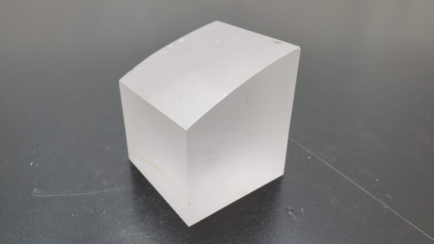Industrial Crystal Synthetic Sapphire Ingot 1.7 Pounds (M)