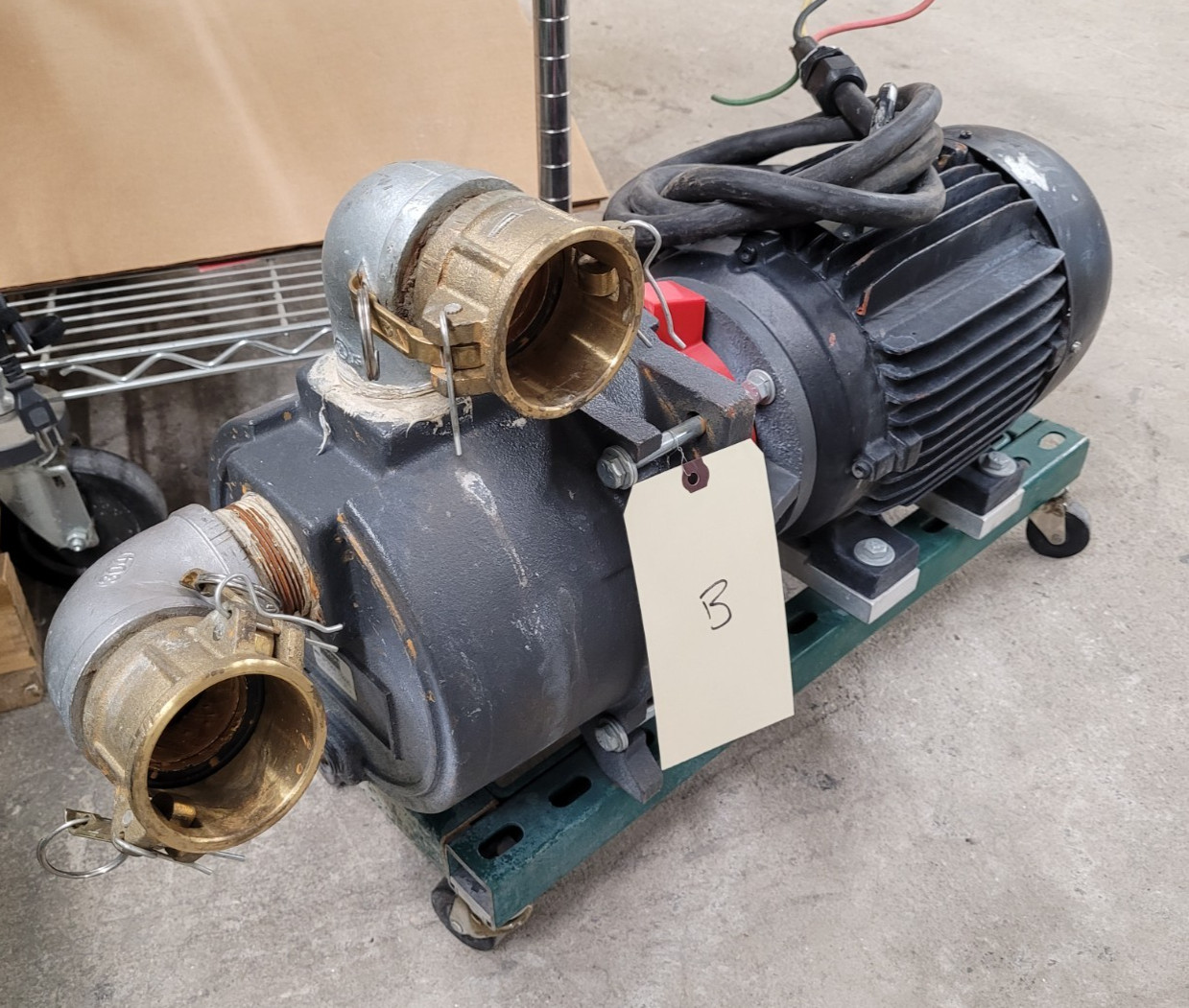 Dayton 2″ Self Priming 3P704A Booster Sprinkler Pump WEG 5HP Electric Motor B