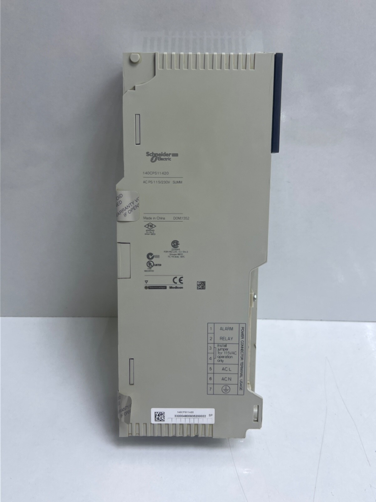 SCHNEIDER ELECTRIC 140CPS11420 POWER SUPPLY