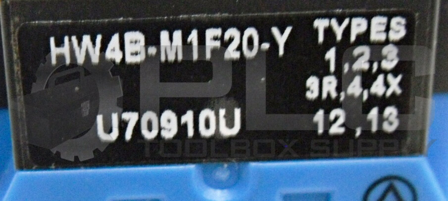 IDEC HW4B-M1F20-Y 22MM PUSHBUTTON YELLOW HW4BM1F20Y