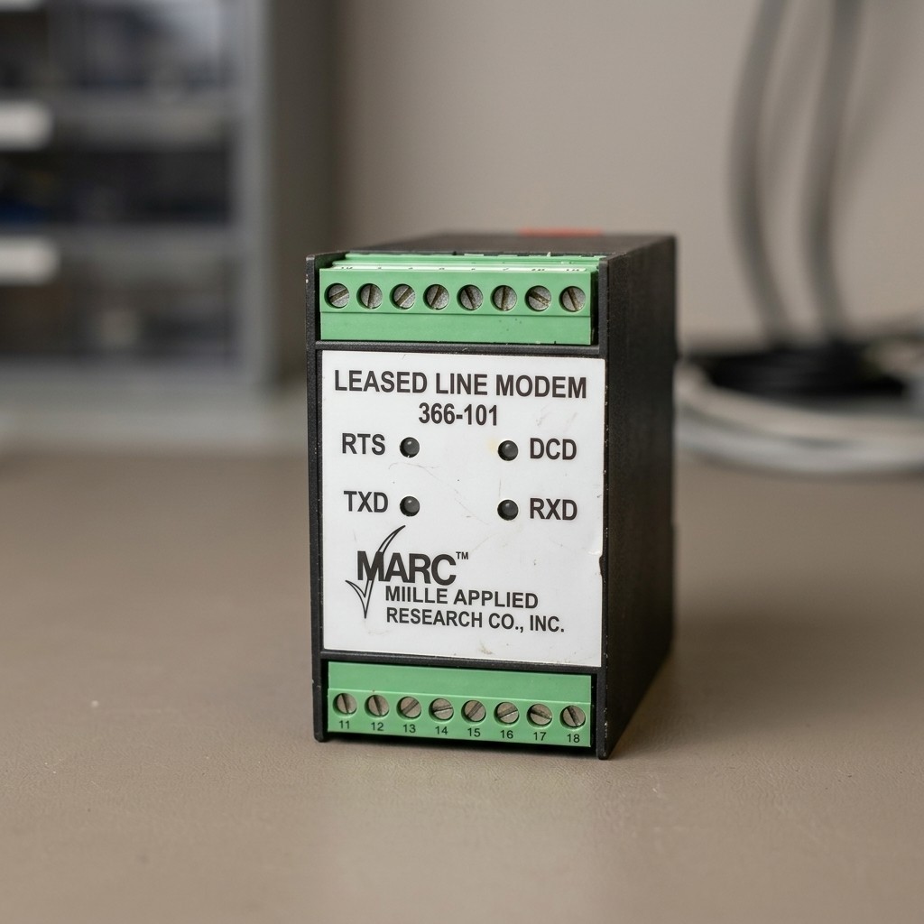 MARC 366-101 FSK Leased Line Modem DIN Rail Mount NOS New Unused Discontinued