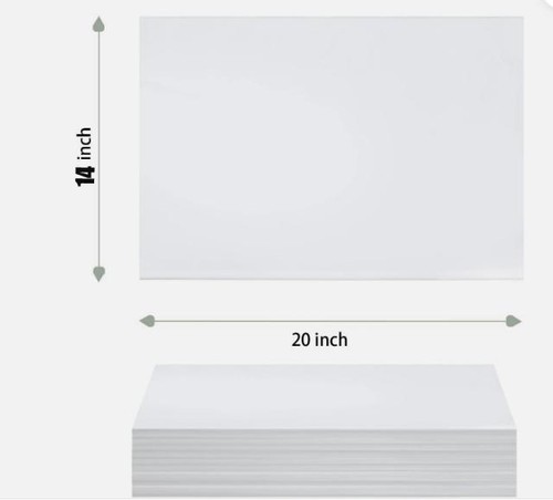 500 Sheets 14″x20″ 20″x 30″ White Wrapping Tissue Paper Bulk for Gift Bags White