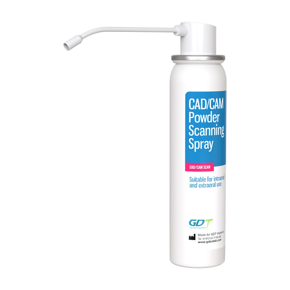 1x Dental CAD/CAM Scanning Spray 75ml Anti Reflective Digital Scan Powder