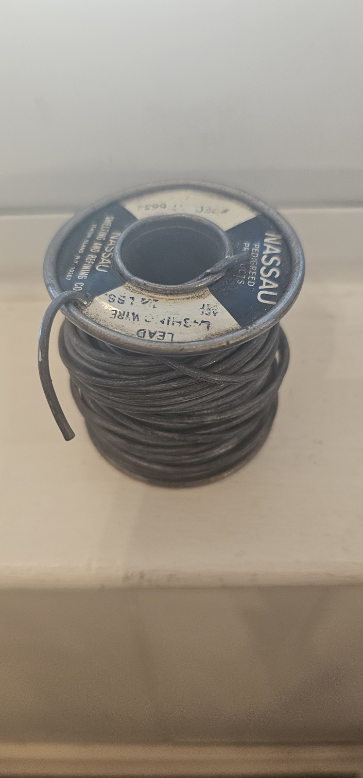 Nassau Lead Lashing Wire with Copper Core ~1 Lb