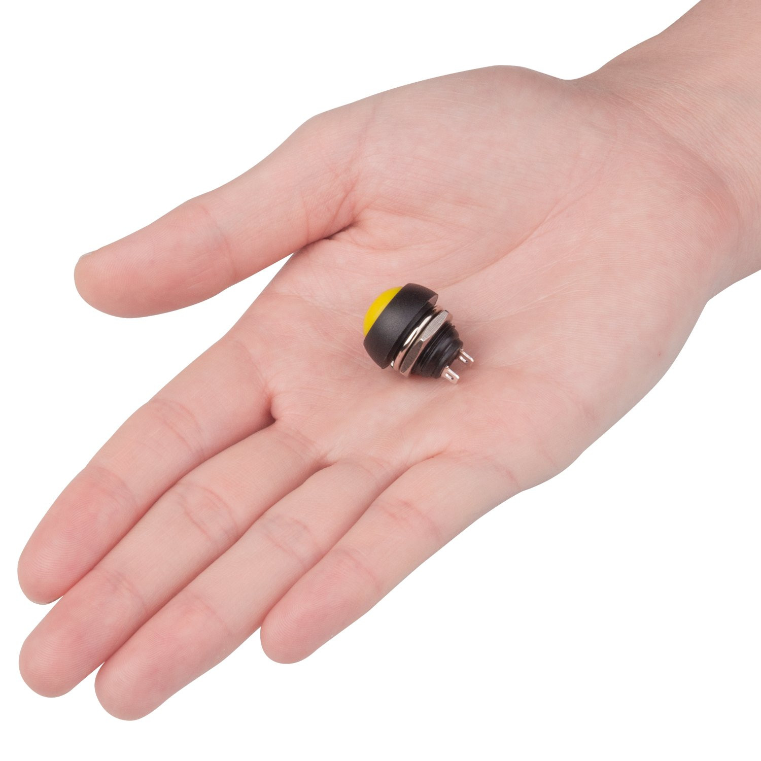 12MM Waterproof Momentary Push Button Switch 15PCS ON- off Switch (5 Colors)