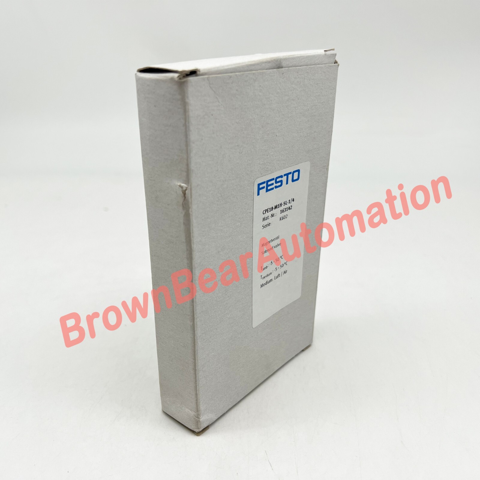 In Stock Newest In Box Original FESTO 163142 CPE18-M1H-5L-1/4 Solenoid Valve #US