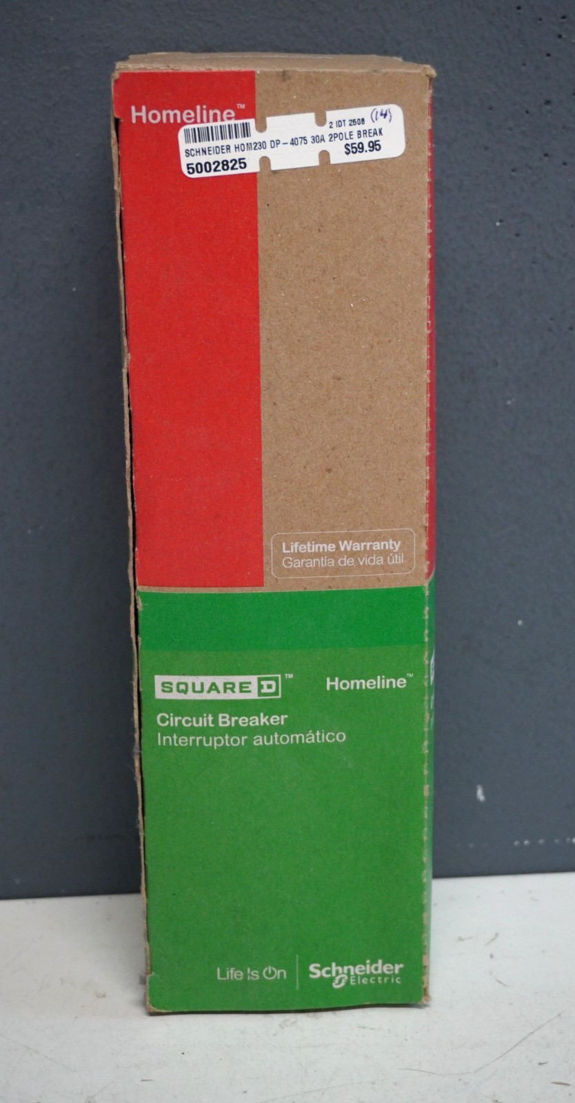 Square D Homeline 30 Amp 2-Pole Circuit Breaker(HOM230CP) 5 Pack