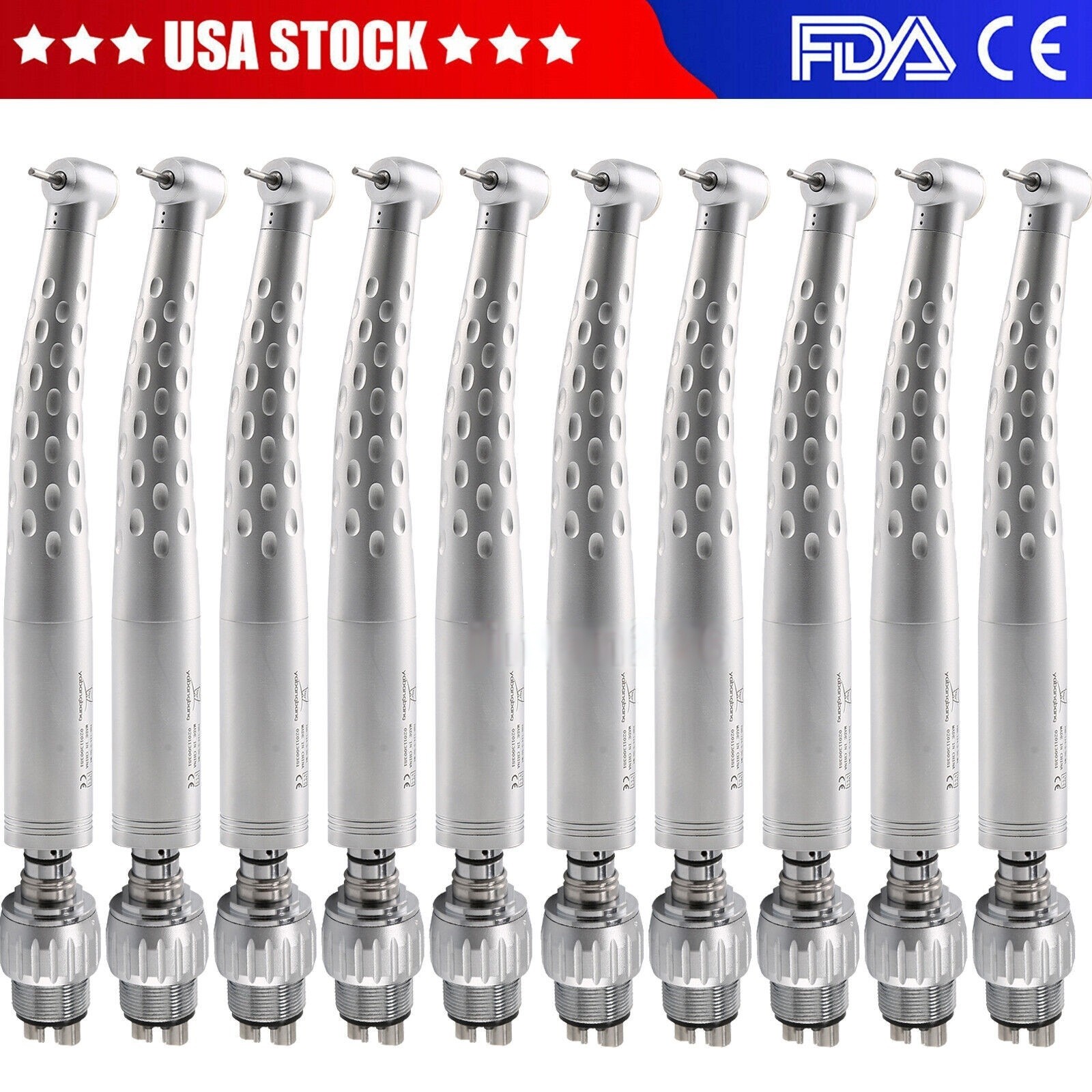 KaV Style Dental High Speed Handpiece with 4 Hole Quick Coupler 360° Swivel