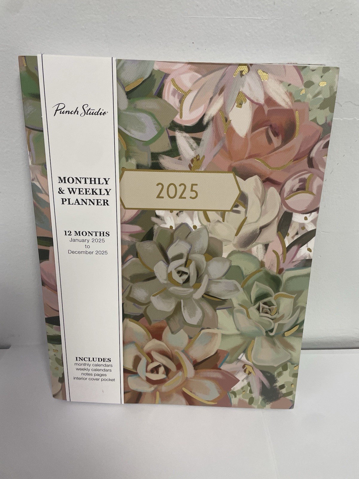 Punch Studio 12 Months Multicolor Floral 2025 Planner Monthly & Weekly Planner