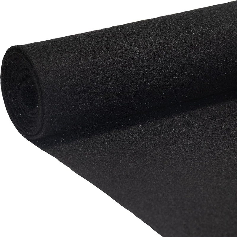 Durable Black Non-Woven Carpet Heavy Duty Protection DIY Car Work & Equipment US