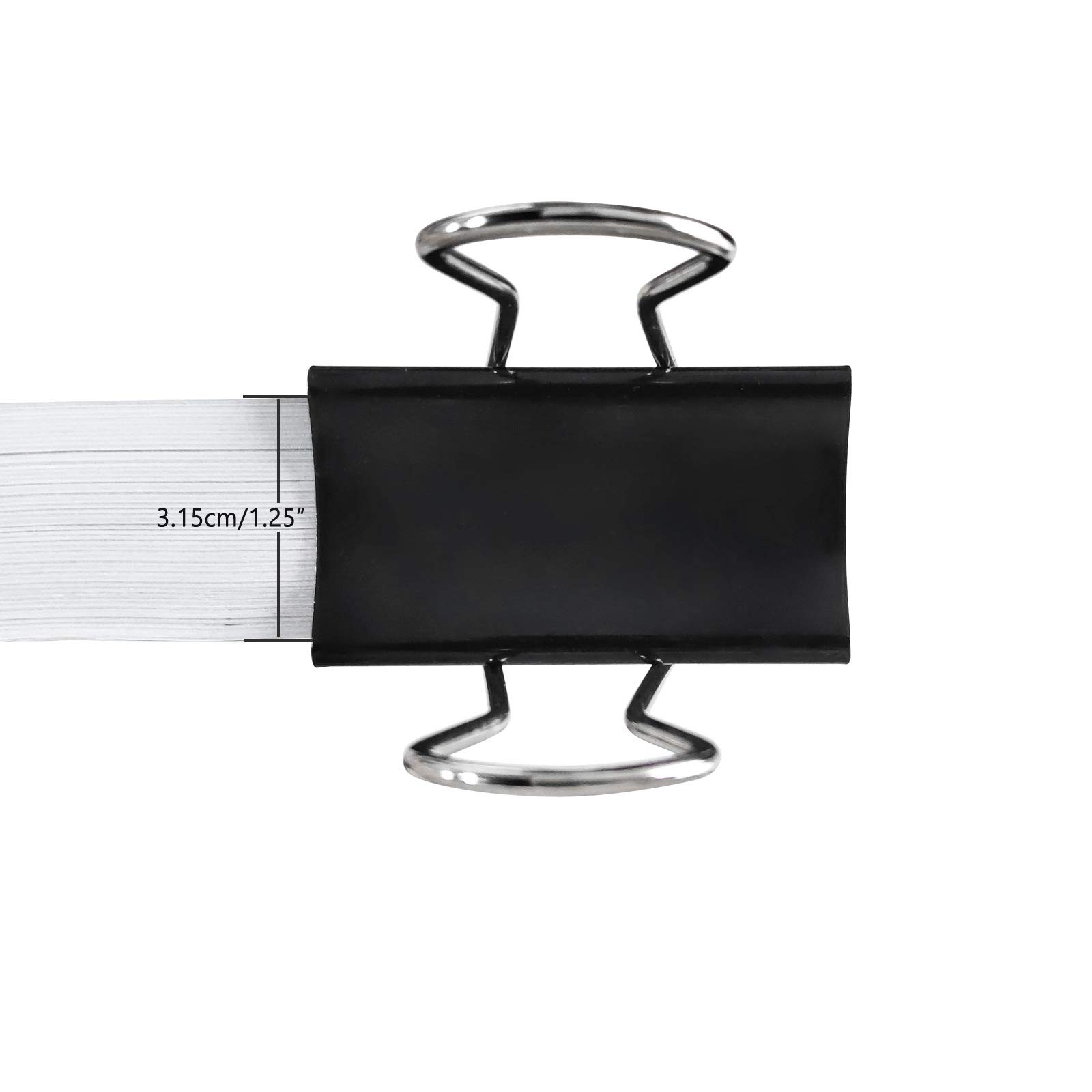 DSTELIN Extra Large Binder Clips 2.4 Inch (12 Pack) Big Paper Clamps for Office