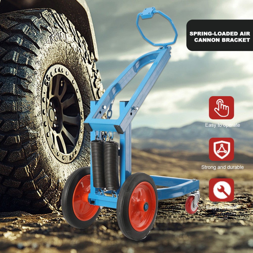 Air Impact Wrench Holder 1.6In Mobile Air Impact Gun Holder 4 Wheels 20-90cm
