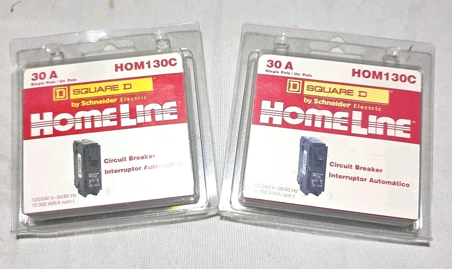 Lot Of 2 Square Circuit breaker 30A HOM130C