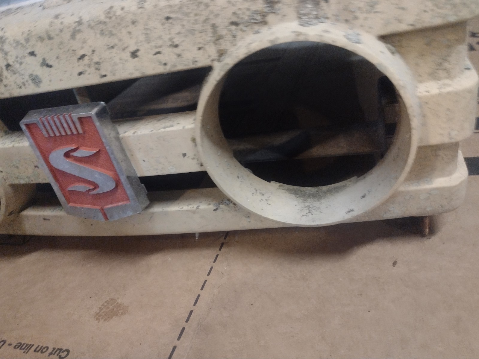 OEM USED MITSUBISHI SATOH BEAVER 3 BUCK HEADLIGHT PANEL S373