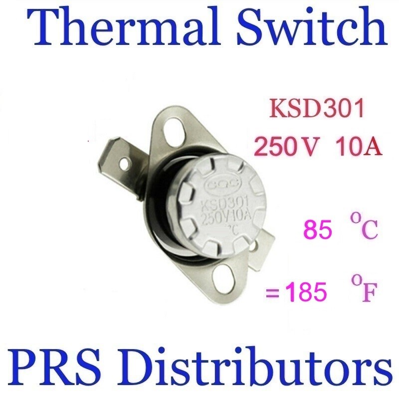 KSD301 10A 250V 85°C 185°F Thermostat Temperature Switch Thermal control Switch
