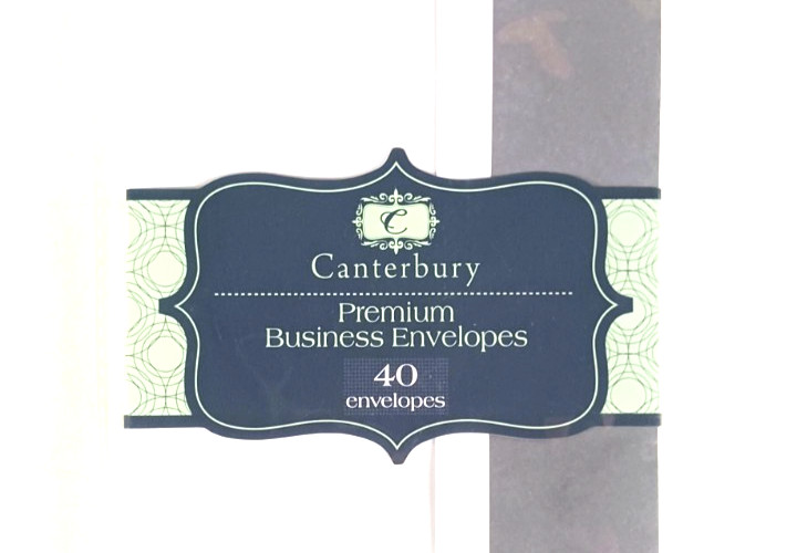 No. 10 Envelopes, Canterbury White, 3/40 packs = 120 pcs.