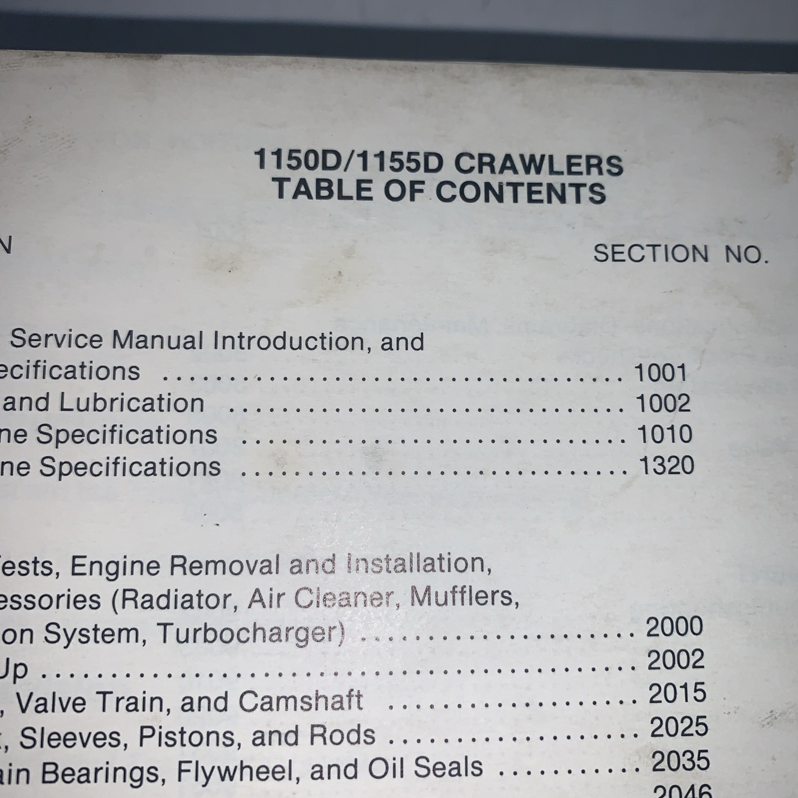 Case 1150D 1155D Crawler Bull Dozer Loader Service Manual Repair Shop Book (X)