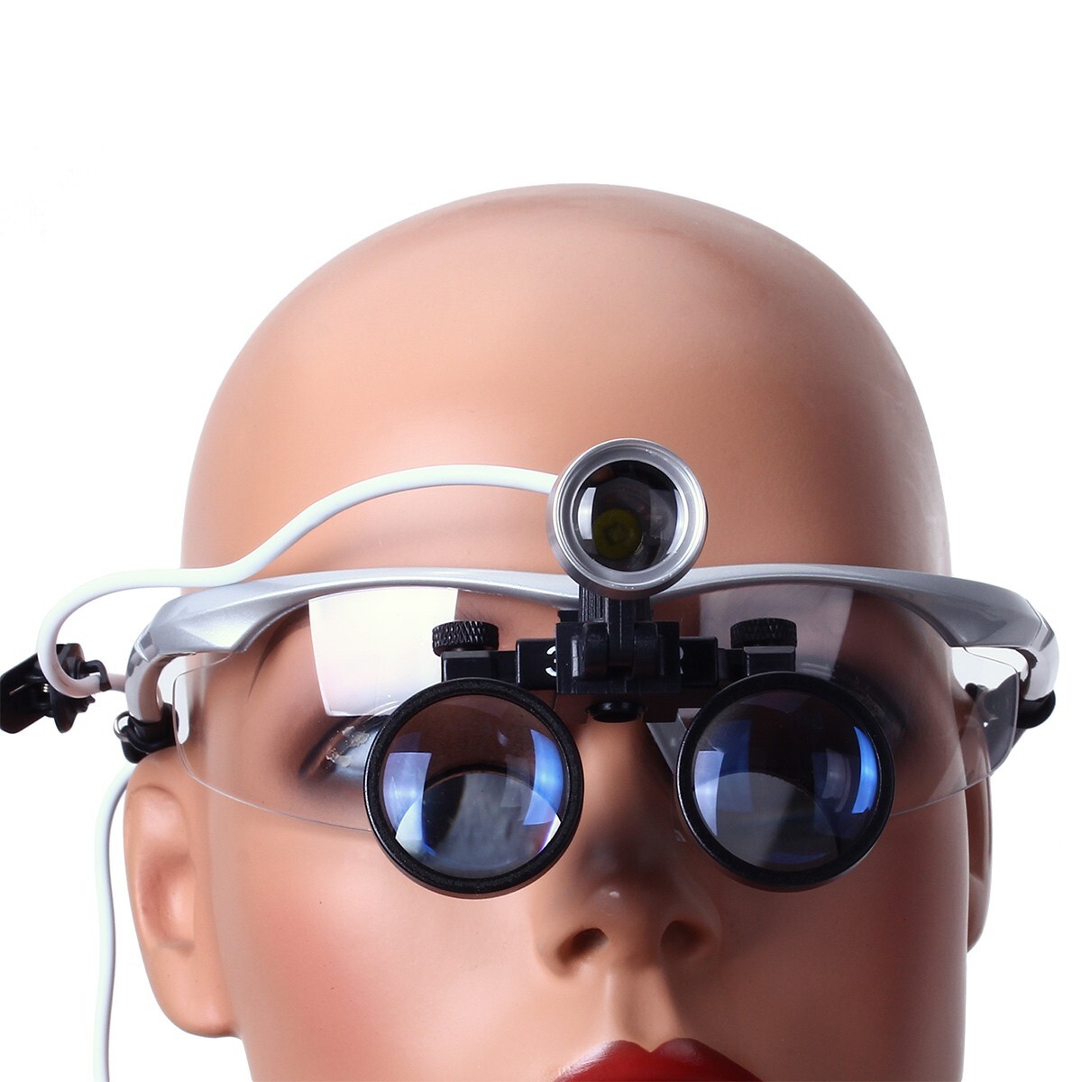 3.5X Dental Loupes 3W Portable LED Head Light Medical Surgical Glasses Loupe