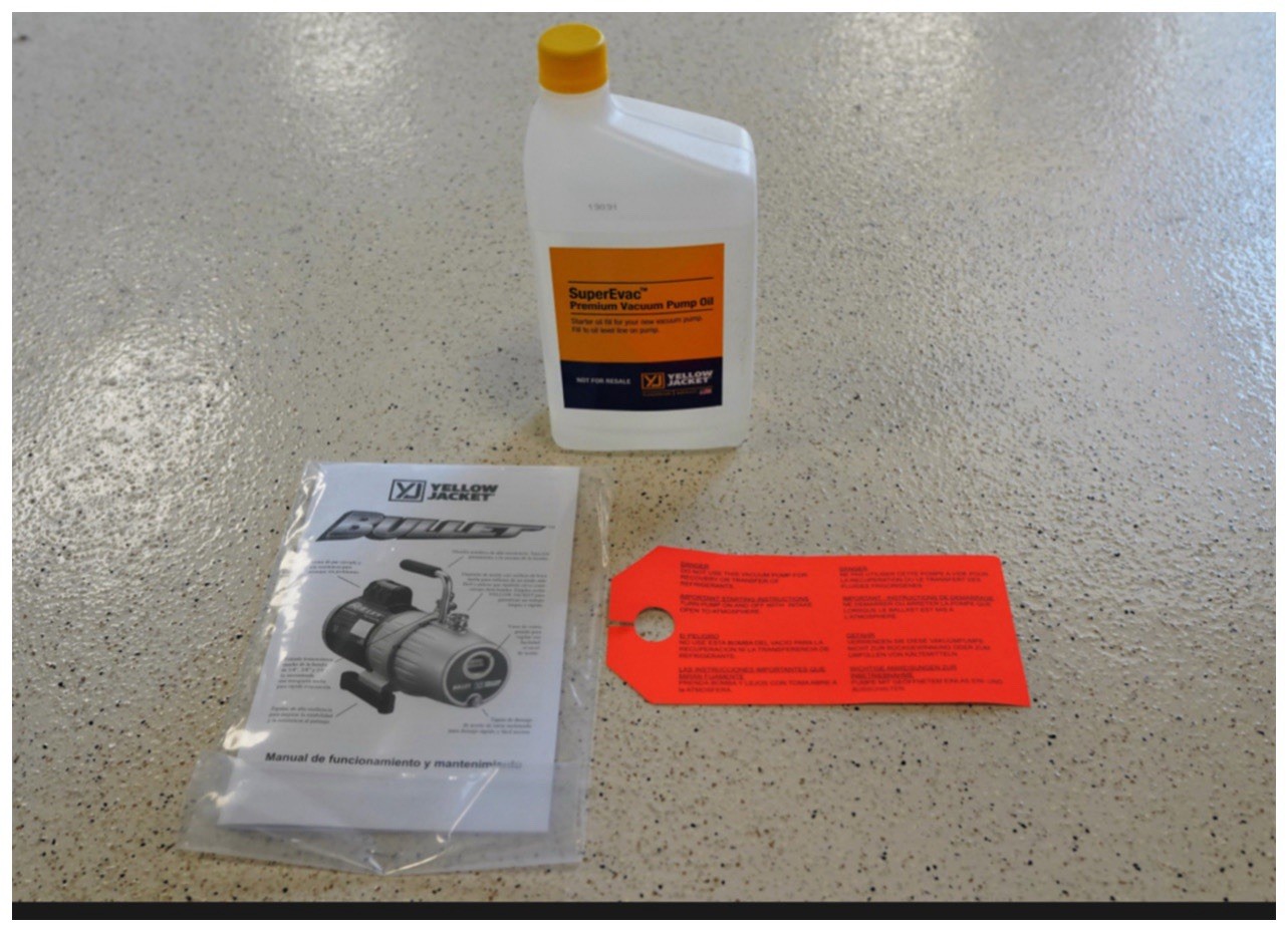 YELLOW JACKET Bullet X Two-Stage Evacuation/Vacuum Pump 7 CFM Model 93600