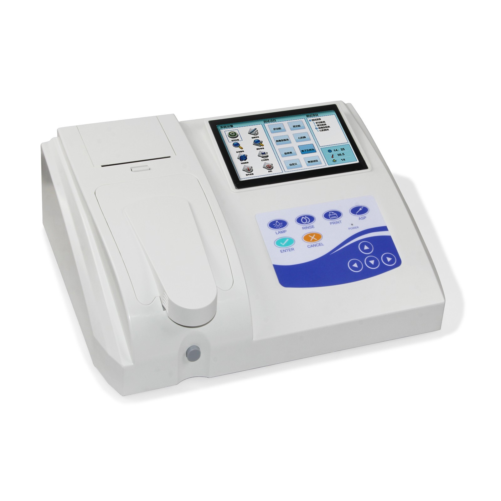 RR300BC Semi-automatic Biochemistry Analyzer body fluid test printer Touchscreen