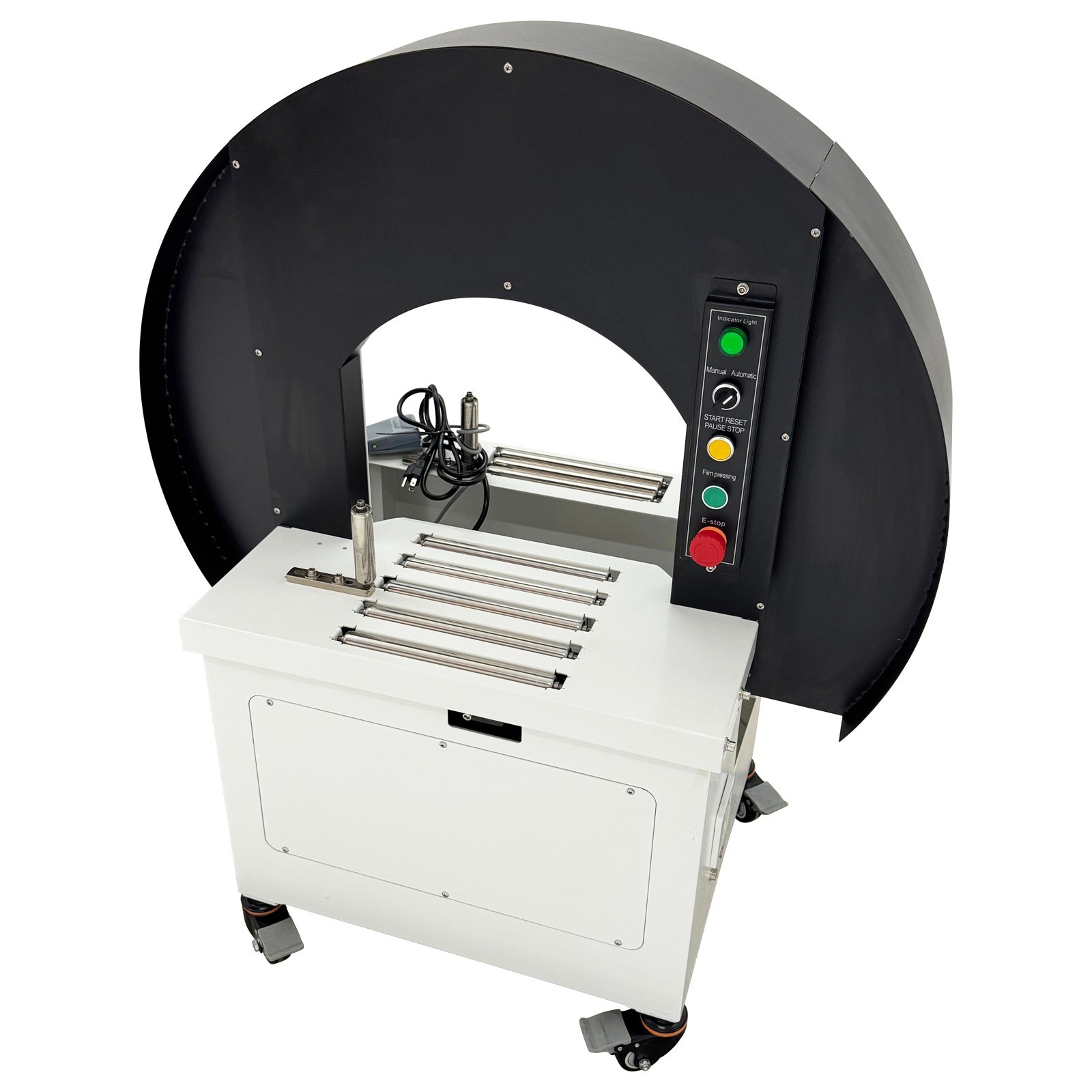 Heavy-Duty 110V Semi-auto Wrapping Machine 350W Semi-automatic Stretch Film Wrap