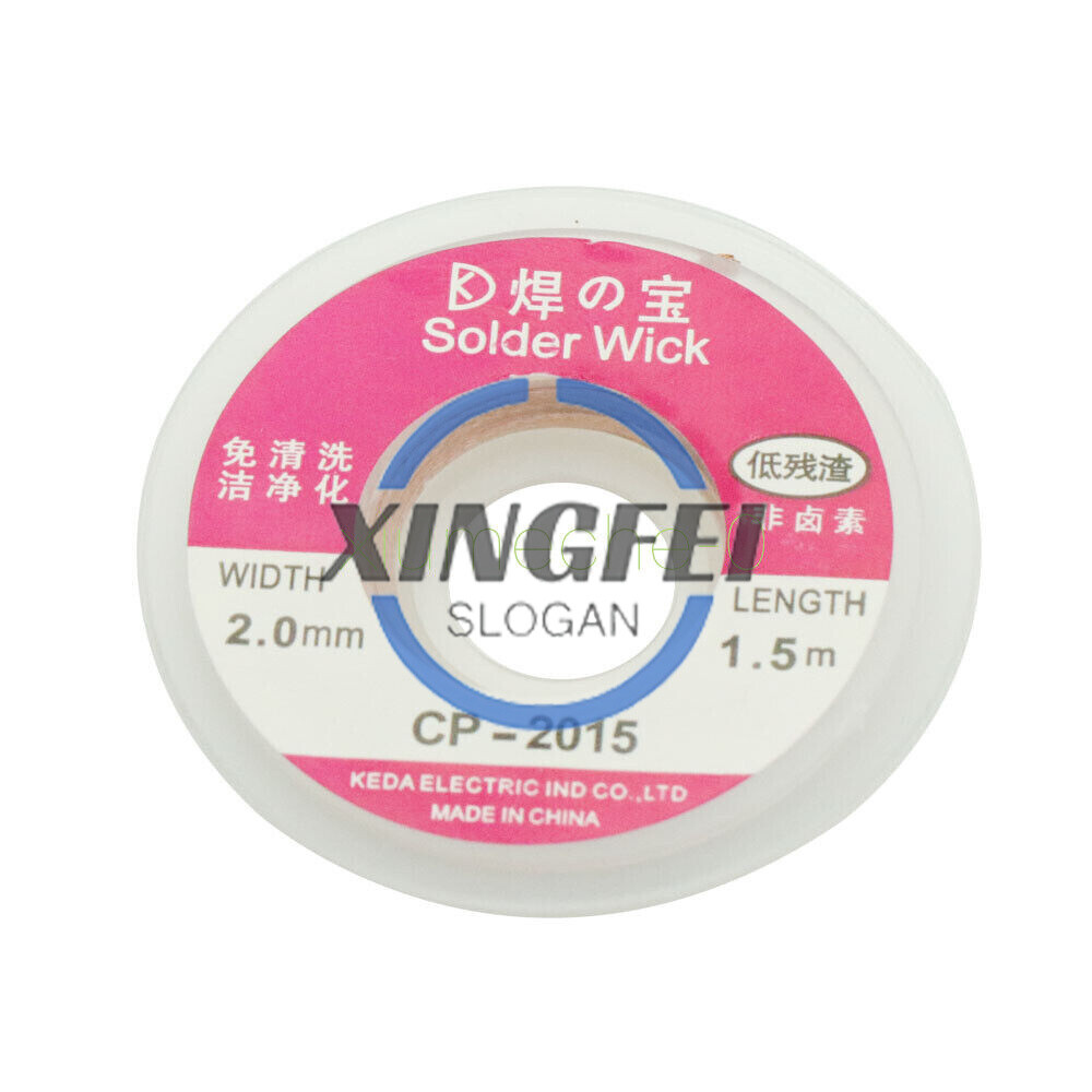 5Feet /1.5M 2mm Desoldering Braid Solder Remover Wick Cable Repair Tool CP-2015