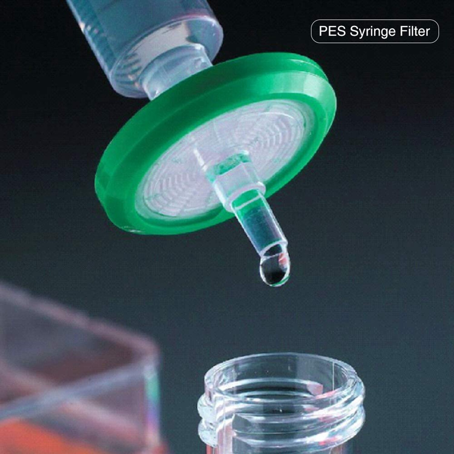 100pcs PES Syringe Filter 13mm 25mm Diameter, 0.45 um 0.22 μm Pore Size HPLC Lab