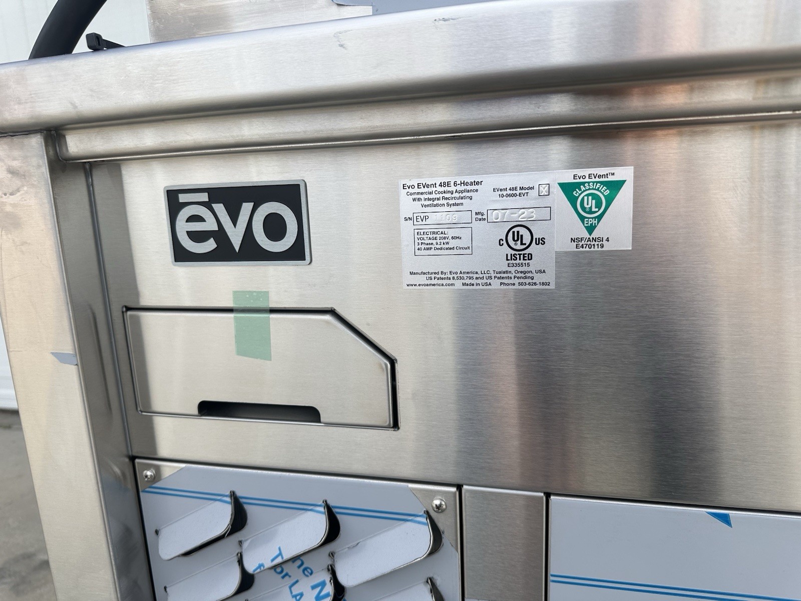 EVO Griddle EVent48E Commercial Electric 48 Inch Stainless Steel Grill ToP NEW
