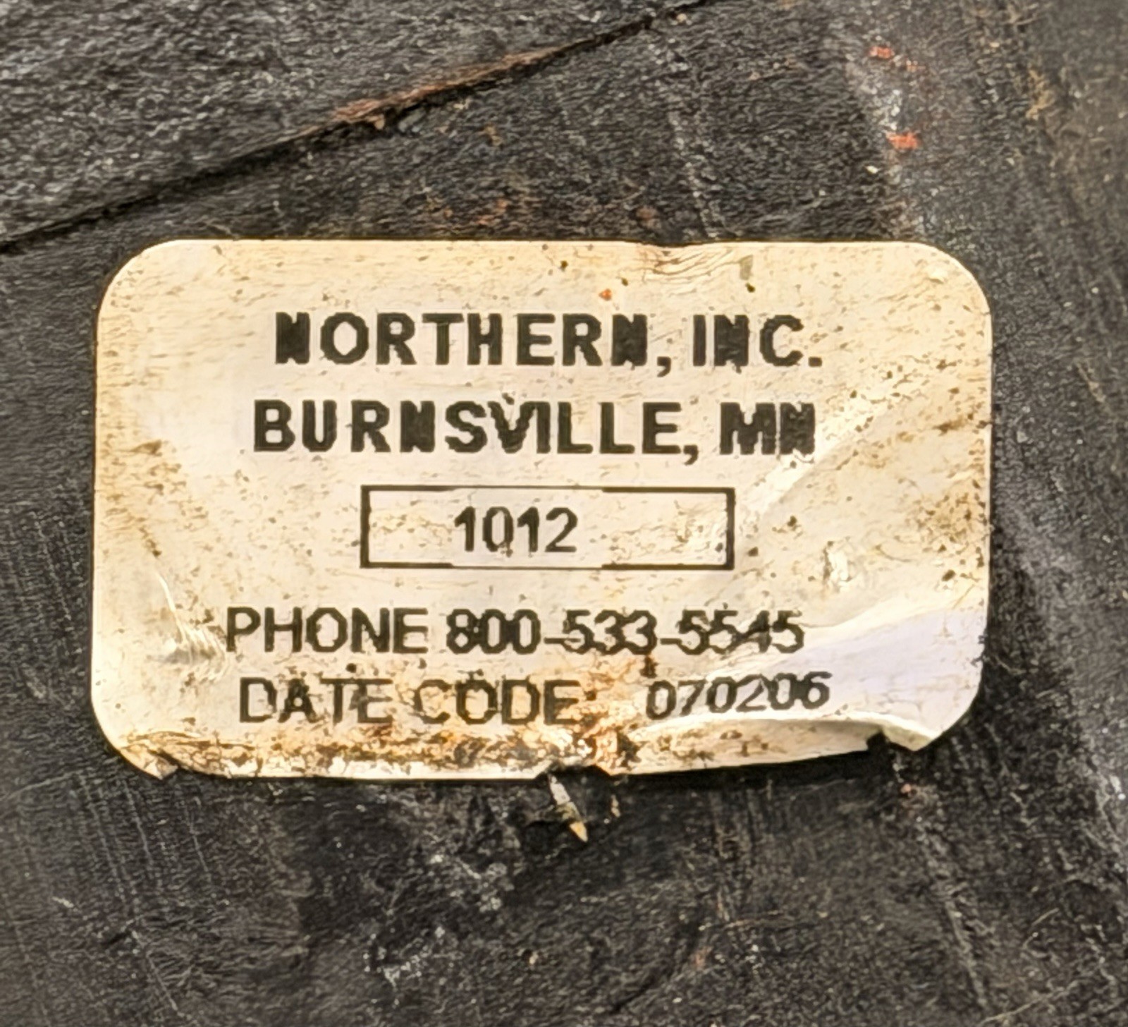 CONCENTRIC 1002508 Pump,Gear,11 GPM NORTHERN 1012 NOS