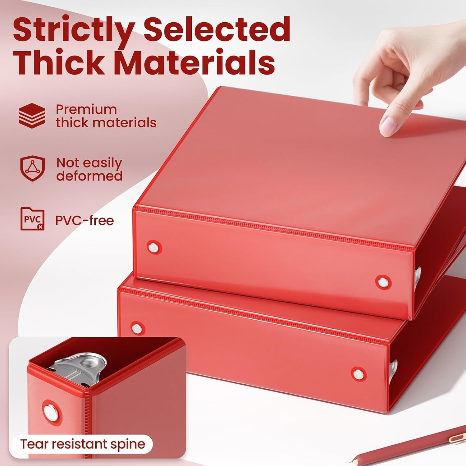 Versatile 2″ Classic 4-Color Binder Pack for Office, School & Home Use
