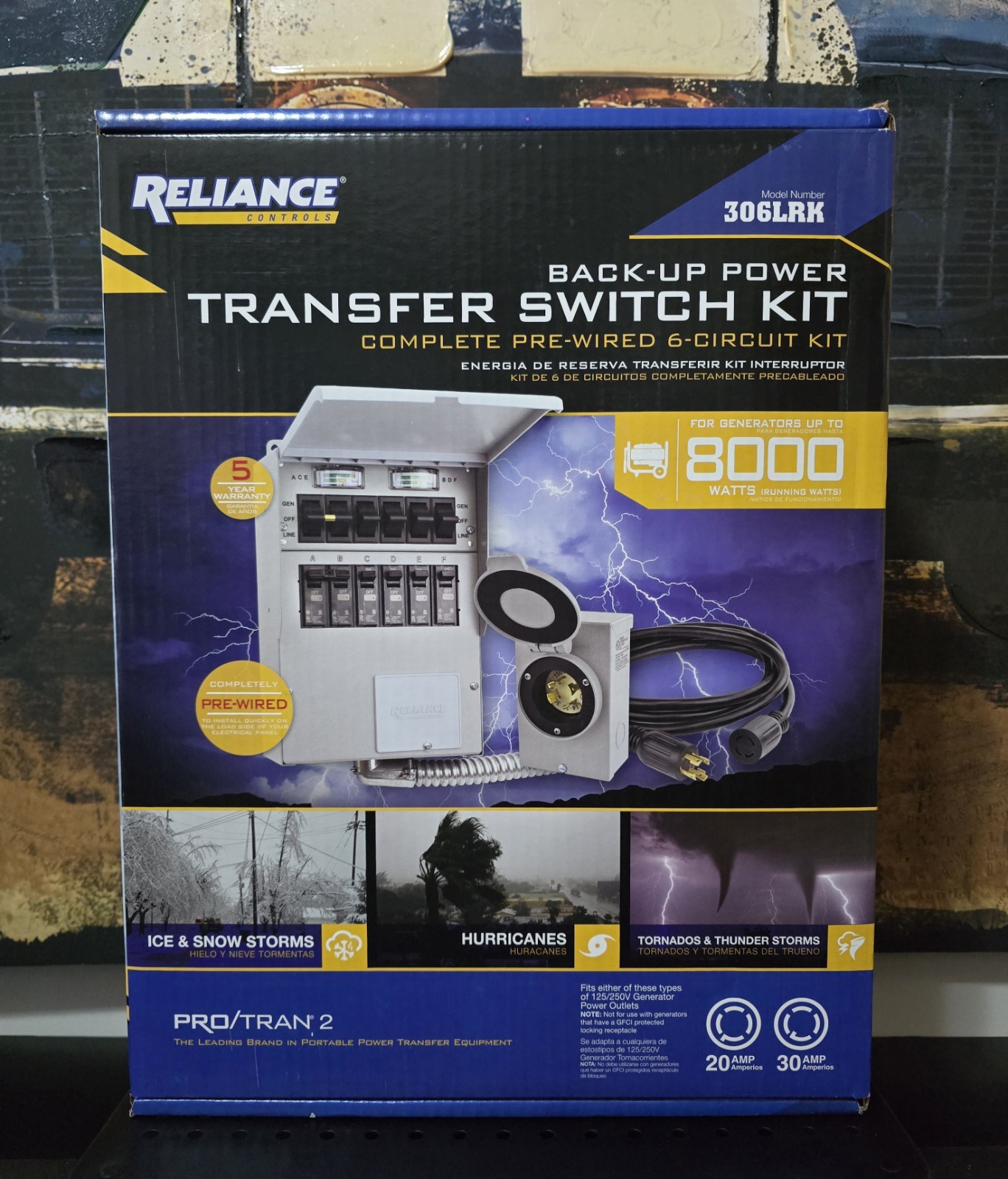 Reliance Back-Up Power Transfer Switch Kit Pre-Wired 6-Circuit Kit (306LRK)