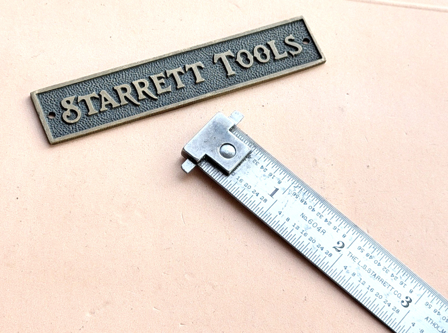 STARRETT DH604R-6 6″ Long Double Hook Spring-Tempered Steel Rule W/inch Grad.